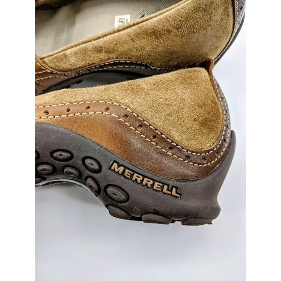 Merrell Plaza Bandeau Tan Suede Mary Jane Ortholit - Picture 3 of 9